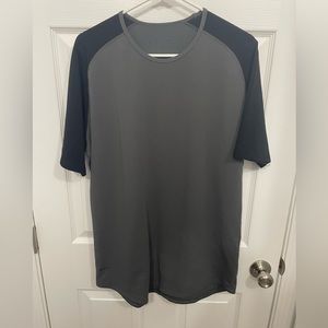 Bylt Lux Baseball Tee. Size L. Grey and Black.